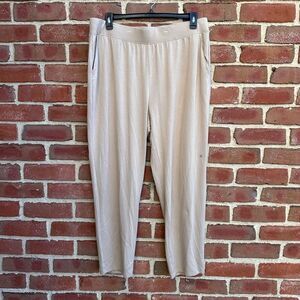 Express  $60 Women’s tan High Waist Casual Stretch Comfort Lounge Pants XL NEW